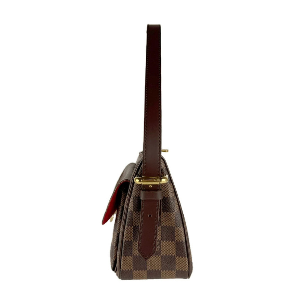 Louis Vuitton Gold Ravello Shoulder Brown Canvas Bag Damier Gold Brown